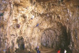 climber nella grotta dell’Areonauta